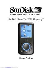 Sansa Sandisk User Manual