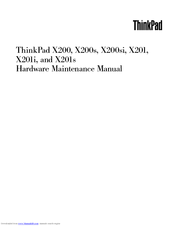 Hardware Maintenance Manual X200ca-db01t
