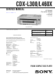 Sony Cdx-L550x Service Manual